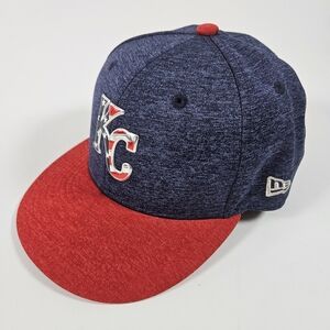Kansas City Royals New Era Hat 7 3/8 4th of July Series 59 Fifty Baseball